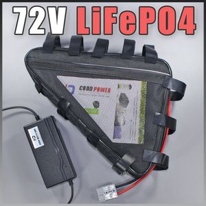 paquet de batterie du triangle LiFePO4 de 72V pour la longue durée de vie de batterie de scooter électrique Ebike