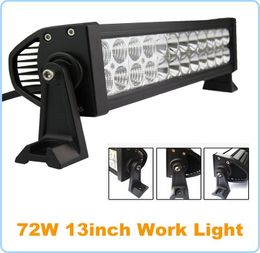 72W 13 pouces LED Travail Conduite Lumière Bar Brouillard Lampe Spot Large Projecteur Faisceau 10V ~ 30V pour Voiture Camion SUV 4x4 ATV OffRoad
