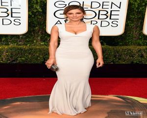 73e Golden Globe Awards 2016 Celebrity-jurken Elegante zeemeermin V-hals Vloerlengte Avondjurken Op maat gemaakt7009278