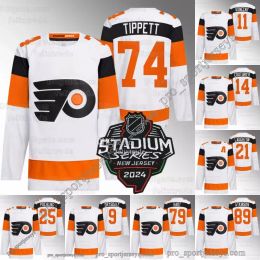 74 Owen Tippett 2024 Stadium Series volantes Jerseys Jamie Drysdale Travis Konecny Joel Farabee Cam Atkinson 00 GRITTY Carter Hart Cam York Morgan Frost Sean Couturier