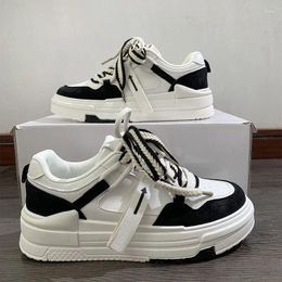 743 zapatos casuales blancos plataforma para mujeres zapatillas deportivas kawaii vintage vulcanizar la moda coreana tenis pisos femeninos 5