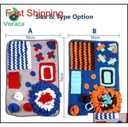 74x50cm Pet Dog Puzzle Toys langzaam voeding voedselmat training foerageren snuiven mat grappig snuffelmat f qyligp packing20103390997