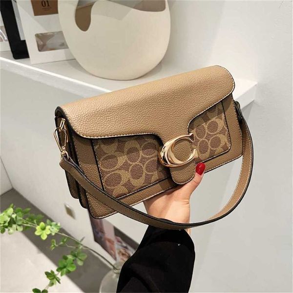 75% magasin d'usine Sac pour femme 2023 Nouveau Tabby Wine God Une épaule Bandoulière Enveloppe de poche sous les bras imprimé Petit modèle carré 5598