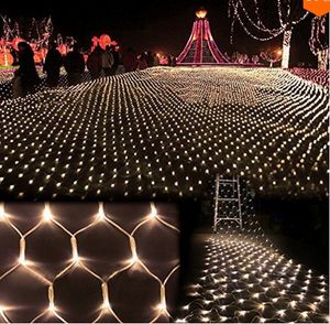680LEDS 6 M * 4M Boom Mesh Ceiling House Wall Fairy String Net Light Twinkle Lamp Garland voor Festival Christmas Holiday Decoration
