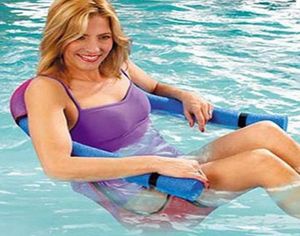 75150cm chaise de nouilles pour enfants adultes à eau hamac en mailles gonflables banc de natation
