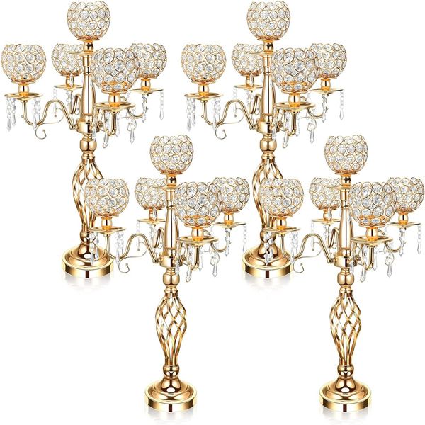 75 cm/100 cm) centros de mesa de candelabros de cristal de 5 brazos para mesas, candelabros de cristal, candelabros, centros de mesa, decoración 72