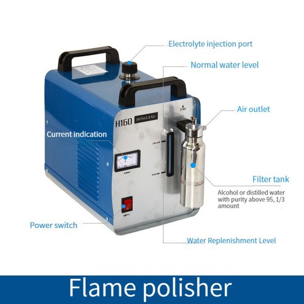 75L/H H160 Machine de polissage à flamme acrylique haute puissance meuleuse électrique/polisseuse 220V 300W polisseuse à flamme acrylique