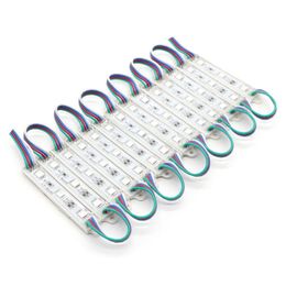 75mm * 12mm 5050 SMD 3LEDS RGB LED-modules DC12V Waterdichte IP65 LED-verlichting voor teken Letter 5000PCS Big Groothandel