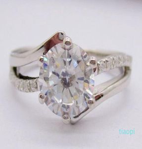 MOISSANITE ROUND DF REDOND DE 75 mm en el anillo de compromiso de halo de halo de halo de 75 mm Round DF en Mujeres 89559831922906