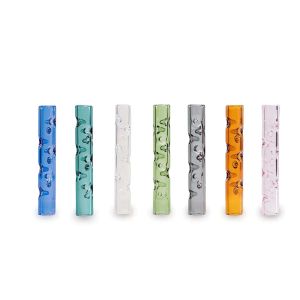 Tige en verre à flux de refroidissement 3D coloré de 75mm, accessoire pour fumer Dynavap Osgree, plusieurs couleurs, bonne texture BJ, 20g