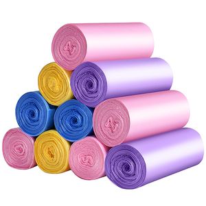 75 pièces 5 rouleaux sacs à ordures jetables sac de rangement pour déchets domestiques poubelle sacs pochette ménage nettoyage déchets sac en plastique