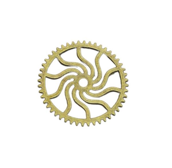 75 pièces breloques en alliage de Zinc Antique Bronze plaqué steampunk équipement breloques pour la fabrication de bijoux bricolage pendentifs faits à la main 25mm9387961