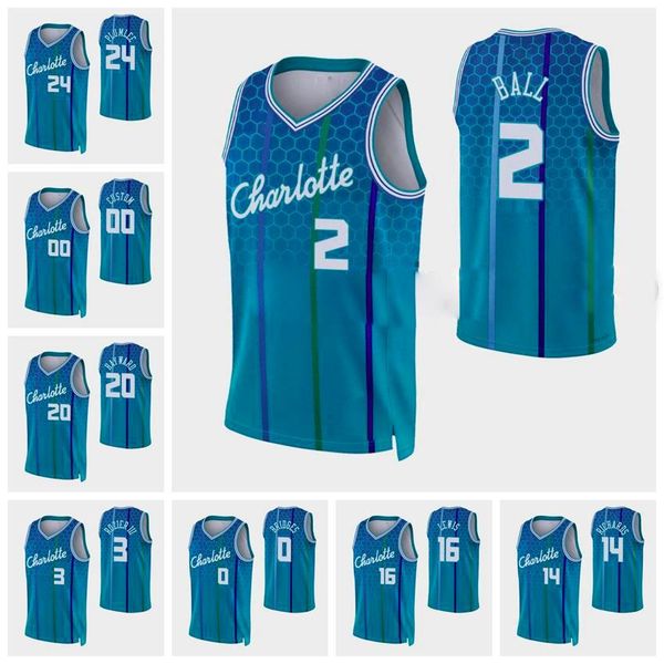 75e anniversaire Jerseys de basket-ball diamant 2022 ponts miles imprimés personnalisés 0 Gordon Hayward 20 Terry Rozier III 3 Kelly Oubre Jr. 12 Mason Plumlee 24 Lamelo Ball 2