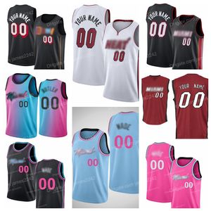 75e anniversaire de basket-ball personnalisé Miamii Hot Sell Heaat Dwyane 3 Wade Tyler 14 Herro Jimmy 22 Butler Kyle 7 Lowry Basketball Jerseys Men Youth Kids