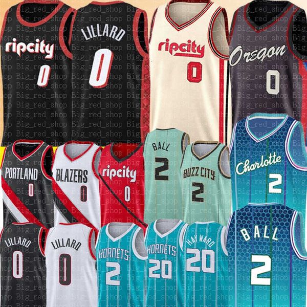 75e Damian 0 Lillard Jersey Basketball LaMelo 2 Ball Jerseys 20 Hayward 2022 Hommes S-XXL