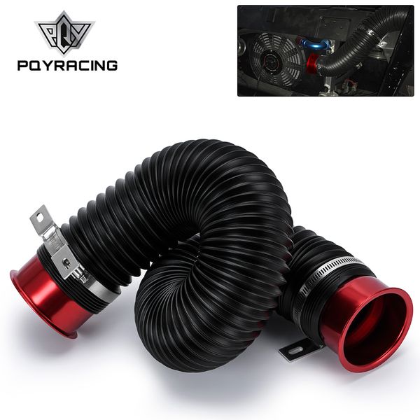 Tuyau d'admission d'air froid de moteur de voiture flexible universel de 76mm / 3 pouces tuyau d'admission de conduit d'alimentation avec connecteur Braket PQY-IMK15R