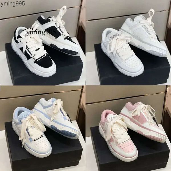 Hy06 Designer Casual Cuir Sneaker Hommes Femmes Baskets Blanc Noir Chaussures Mode Plateforme Formateurs Amis 35-45 MA-1 AM amiri