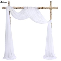 77 cm * 600 cm arc de mariage drapé tissu drapé fond rideau draperie fête fournitures cérémonie réception suspendus décoration CL3037