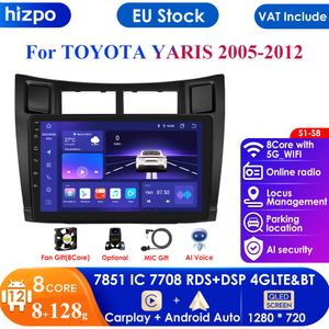 7862 Smart Systeem 2din Android Autoradio GPS voor Toyota Yaris 2005-2012 Multimedia Video Player Carplay 4G WIFI DSP BT Autoradio