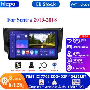 7862 système 2din Android autoradio lecteur vidéo multimédia pour Nissan Sylphy B17 Sentra 12 2012-2018 GPS Nav Carplay Auto 4G RDS