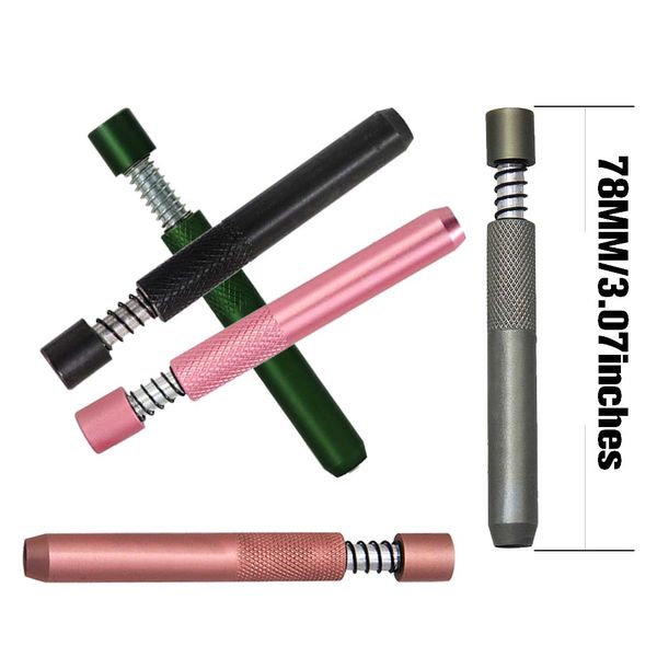 Tuyaux de fumée de cigarettes en métal, 78mm, tabac, herbe, Portable, en aluminium, un frappeur, tuyau de pirogue, HORNET, support de reniflard