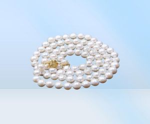 78 mm Natural Akoya Collier de perle blanc cultivé Bijoux 32 quot7750083