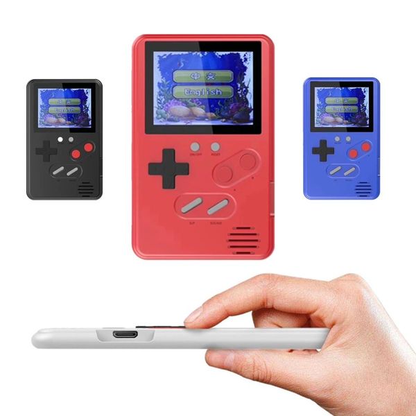 78mm ultra-mince mini lecteur de jeu portable rétro console de jeu vidéo 500 jeux cadeau pour enfants Jcoep