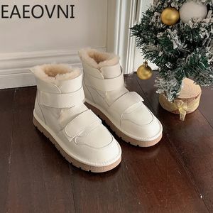 79 Snow Warm Fur Keep Boots Boots Femme Platform Flats Chaussures talons Ladies Comfort Dehroproofing Short Botas Botines de Mujer 231018 979 9