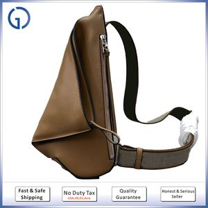 7a Antons Sling Backpack Men Bag Bum Chest Pack Unisex Fashion Crossbody Schoudertas in kalfslederen Mirror Quality Designer Bag S327