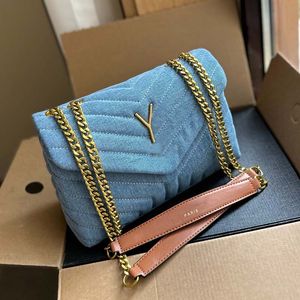 7A Bandoulière Designer Femmes Denim Sac Loulou Puffer Sacs à bandoulière Classique Flap Messenger Sac Sac À Main Bourse Cowboy Cross Body Sacs À Main Femme Portefeuille