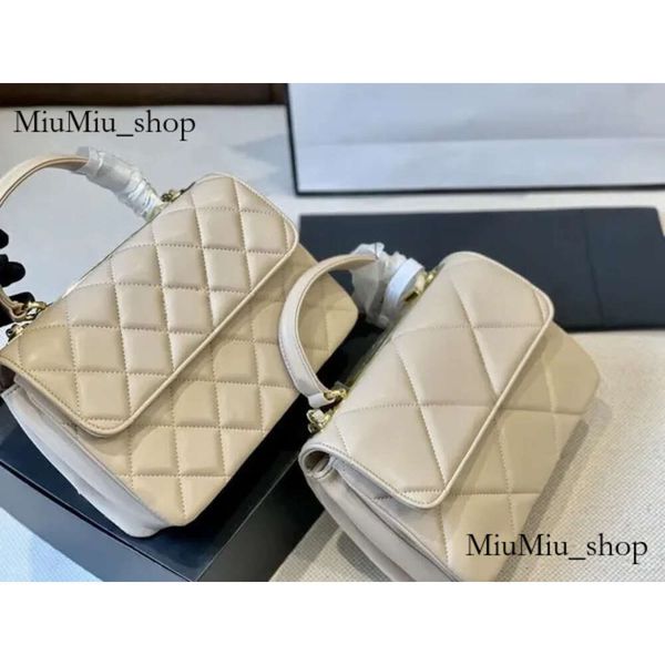 7A Diseñador Bolsa Flap Trendy CC Handbody Crossbody Vintage Purso Acolchado Cadena de cuero Genuine Top Cadena Mujer Metálico Metálico 817