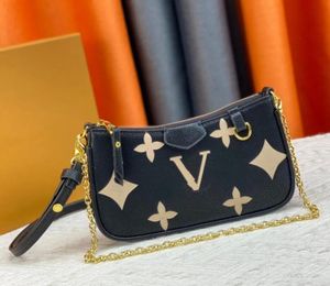 7A designer tas Schoudertassen Reliëf Gemakkelijk zakje op riem Tas clutch Handtas Dames Messenger Keten Schouder Crossbody Tassen Portefeuilles Rimpelingen Tote tas Portemonnee