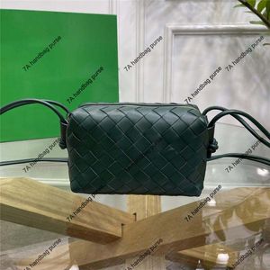 7A Bolso de diseñador Bolsos pequeños Bolso cruzado 98090 Bolsos de noche Lazo Bolso de cuero genuino tejido hecho a mano Top Calidad Tejido Hombro Bolsos de moda de lujo