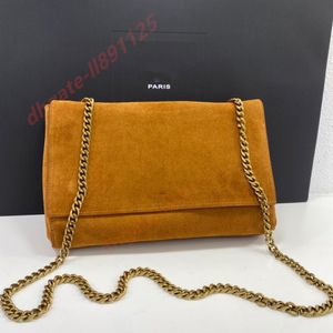 7A Designer tas Damesketting Schoudertas loulou Echte schapenvacht dubbelzijdige tas crossbody tas Stijlvolle Woord Metalen Letter Patroon Schoudertas -YS Gratis verzending