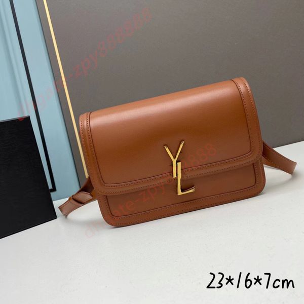 7A Bolso de diseñador Bolso de canal para mujer Bolso de hombro Bolso de cuero genuino de alta calidad bolso cruzado Bolso de hombro con patrón de letra de metal con palabra elegante - YS Envío gratis