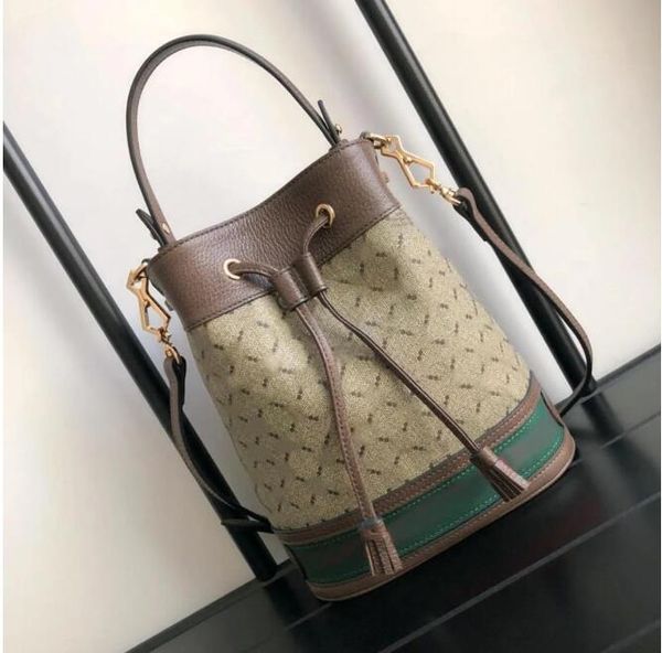 7A Sacs de créateurs en cuir véritable mini sac à cordon pour femmes fourre-tout en toile sacs à main en cuir véritable dame gland messager sac à main mode sac à main à bandoulière