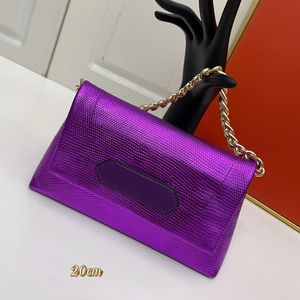 Bolsas de diseñador 7A de calidad de lujo serpentina Crowhide Embrague Purso de 20 cm de bolsos de imitación de alta imitación