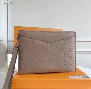 Bolsas de embrague de diseñador 7A Luxury Melanie Purse Mens de cuero para mujer Altas de calidad Flower Lasts Empreinte Handbag Card de diseño original Mini bolsas
