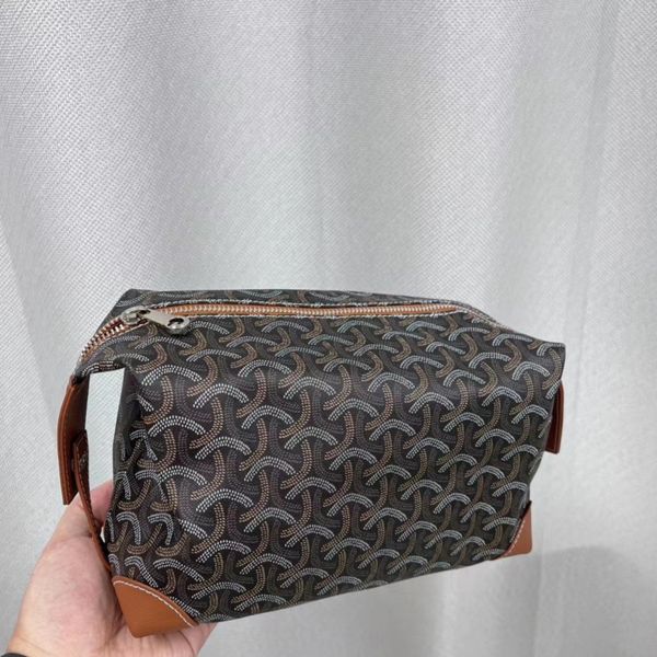 7A Diseñador de moda de alta calidad bolso de mano impermeable bolsa de maquillaje bolsa con cierre de gran capacidad versión unisex venta al por mayor de fábrica