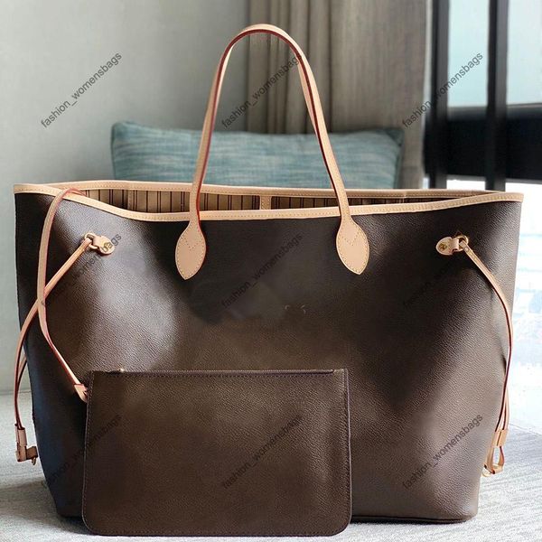 7A Bolso de mano de diseñador de alta calidad para mujer Bolsos compuestos de lujo Bolsos de compras de cuero genuino 39 cm Bolsas de imitación para las axilas con caja 40990 monederos bolso