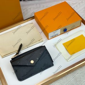 7A Portefeuilles de créateurs Femmes Hommes Véritable Cuir Mini Zippy Organisateur Portefeuille Porte-cartes Recto Verso Porte-monnaie Sac Charme Clé Pochette Accessoires avec boîte Dustbag