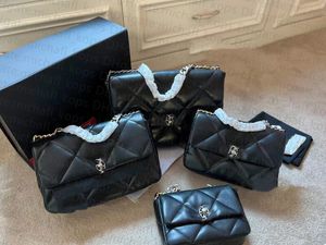 7A Fashion 19bag Women Cadena de bolsas de un solo hombro Rombo cl￡sico de gamuza Logotipo de hebilla de metal Crossbody Bag Vers￡til Luxury 2022 Dise￱ador