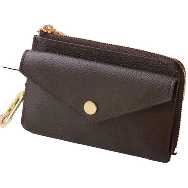 9A Cartera con tarjetero de moda Mini Rectoverso Cartera con cremallera Monedero Bolso con cadena Bolso con parche trasero Encanto Estuche para llaves Accesorios para bolsos 69431 con caja original L266