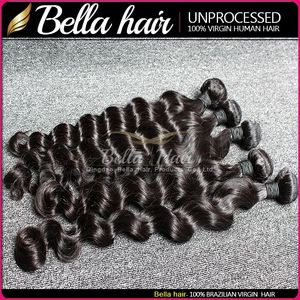 Losse diep krul Afrikaans Virgin Hair Weave Extensions 1 Bundel Deal Human Hair Pro Vendor 8a New York 8-34 Lange inch