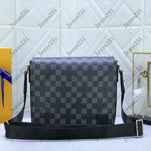 7A Sacs en cuir véritable Designer mens luxurys district PM sacs à main femmes Sac à bandoulière Cross body CrossBody Bag Briefcase bag Messenger Sacs à main sac à dos 26 * 20 * 7CM