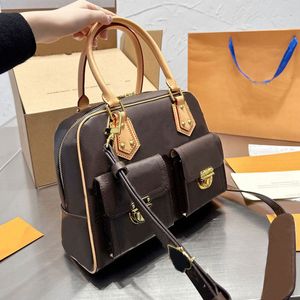 7a handtassen schoudertas vintage manhattan crossbody portemonnee vrouwen draagtassen klassieke oude bloembrief reistas externe klep zak afneembare riem 2 kleuren