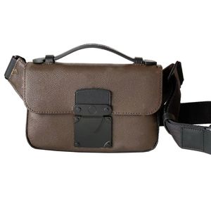 7A Bolsas de diseñador de alta calidad S Lock Sling M45807 Macassar 2023 New Man Mailman's Bag Un hombro Messenger Bag Moda Clásico Lujo por encargo Bolsos de marca Casual