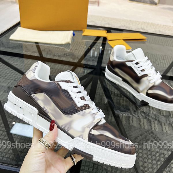 7A Haute Qualité Hommes Casual Homme Chaussures Hommes Dieu Explosif Chaussures De Sport Italie Importé Logo Tissu Importé Respirant Net Buneri Vachette Pieds