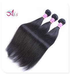 7a Human Hair Bundle 1228 inch Peruaanse Maleisische onbewerkte zijdeachtige rechte menselijk haar Weef 3Bundelslot Volledig hoofd Haar Exten5605839