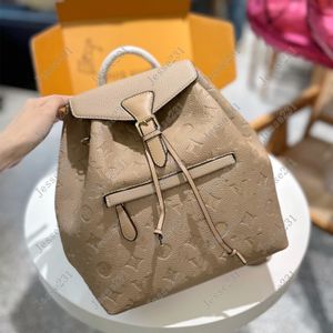 7A Luxurys diseñador mochila hombres mujeres Montsouris Mochilas Bolso de escuela de cuero genuino Mochila Estilo Monedero Carteras Dama Bolsa de viaje Deporte Paquetes al aire libre Bolsa